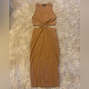 Vici dress, Size Medium, Color Camel